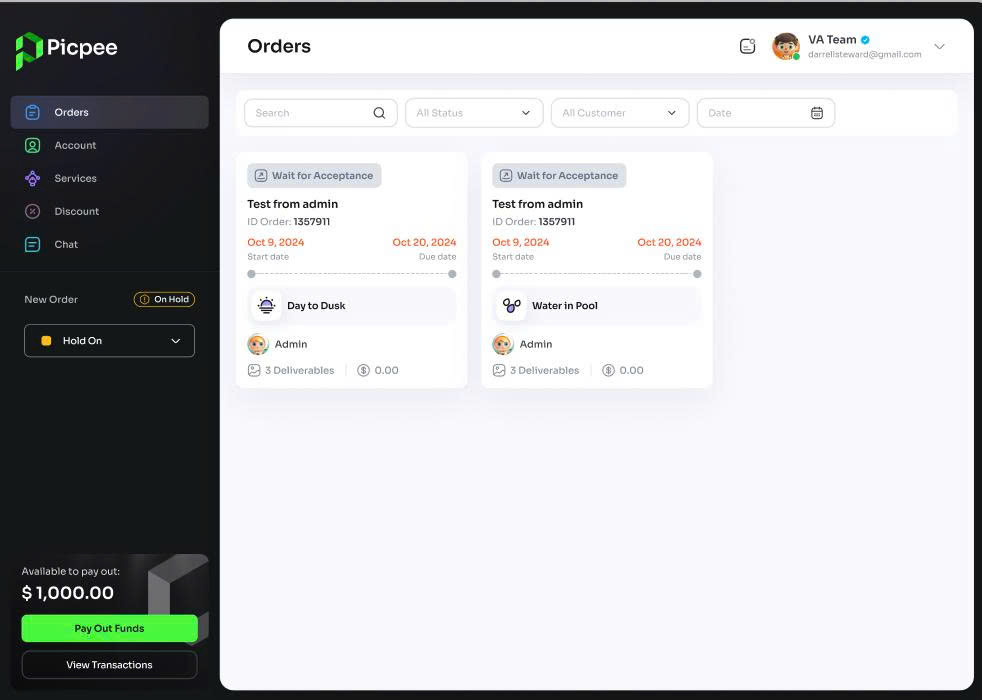 Verification test interface