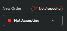 Messaging interface with vendor